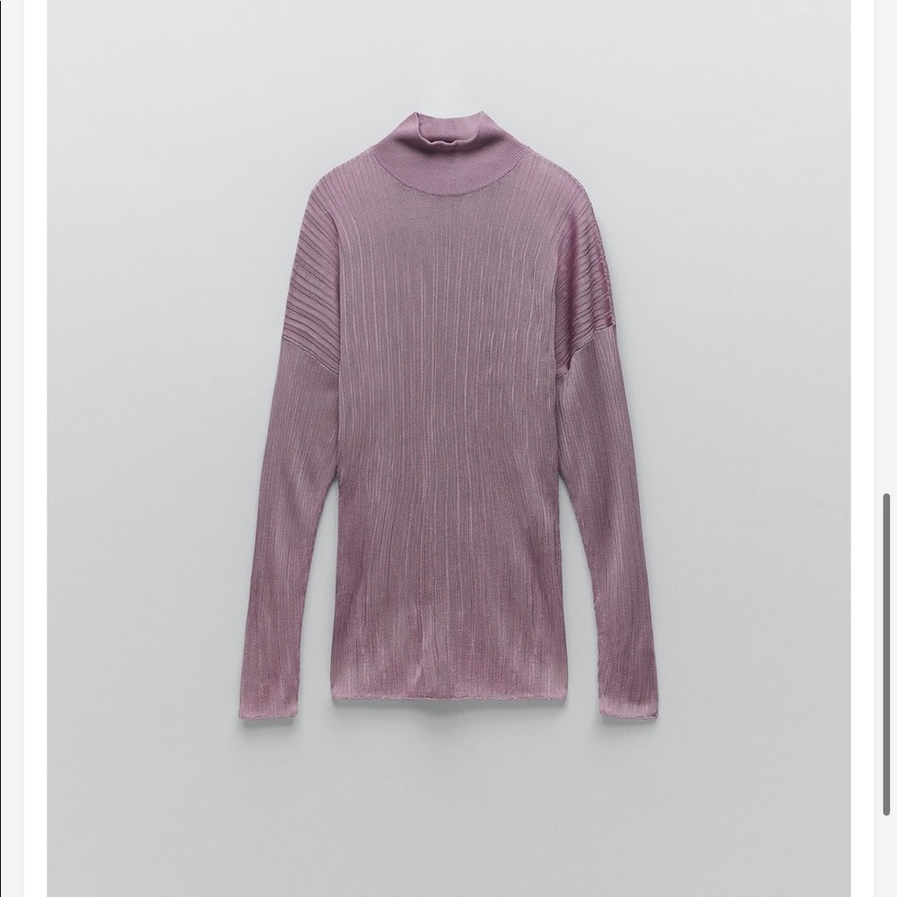 Zara Knit Ribbed Sweater - Small - Picture 2 of 4